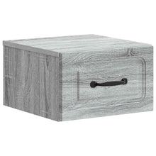 Wandbeugel Bedkast Grijs sonoma 34,5 x 33 x 20 cm Bewerkt hout