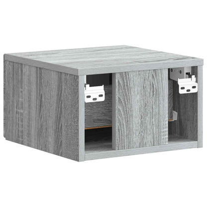 Wandbeugel Bedkast Grijs sonoma 34,5 x 33 x 20 cm Bewerkt hout