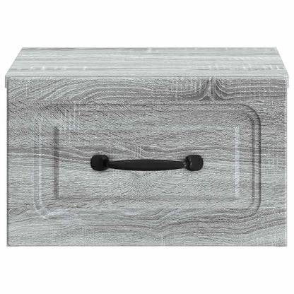 Wandbeugel Bedkast Grijs sonoma 34,5 x 33 x 20 cm Bewerkt hout