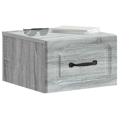 Wandbeugel Bedkast Grijs sonoma 34,5 x 33 x 20 cm Bewerkt hout