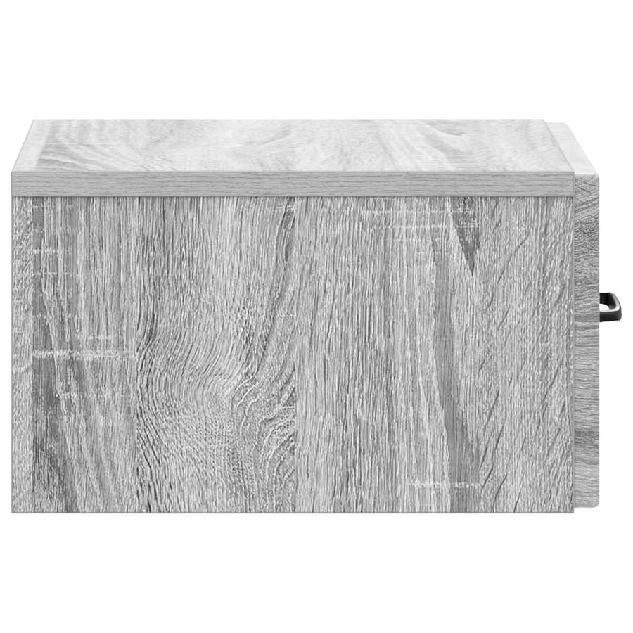 Wandbeugel Bedkast 2 pcs Grijs sonoma 34,5 x 33 x 20 cm