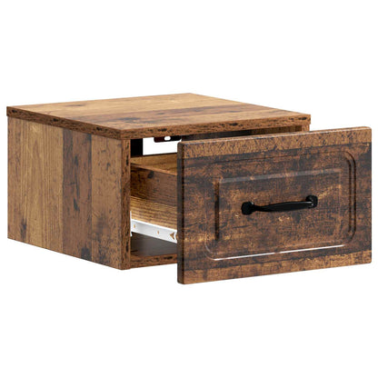 Wandbeugel Bedkast Oud hout 34,5 x 33 x 20 cm Bewerkt hout
