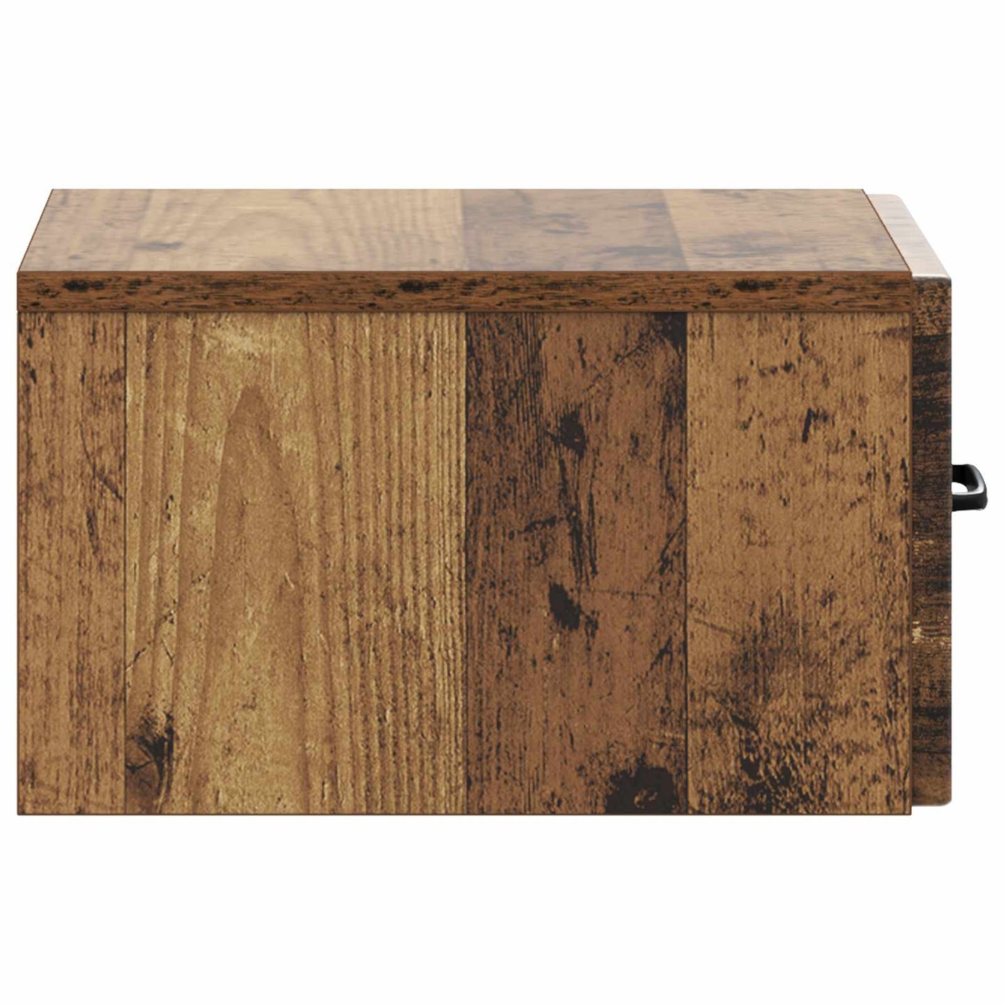 Wandbeugel Bedkast met lade 2 pcs Oud hout 34,5 x 33 x 20 cm