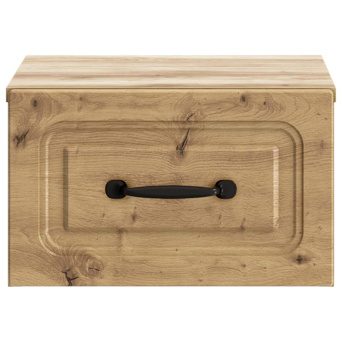 Wandbeugel Bedkast met lade Artisanaal eiken 34,5 x 33 x 20 cm