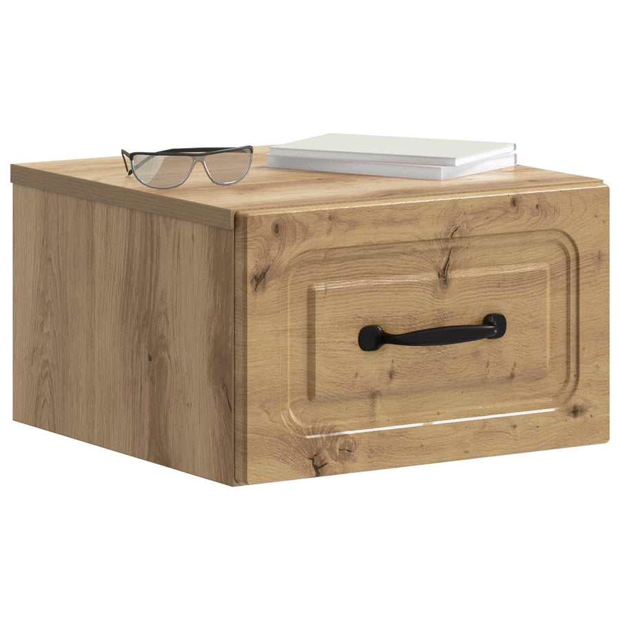 Wandbeugel Bedkast 2 pcs Artisanaal eiken 34,5 x 33 x 20 cm
