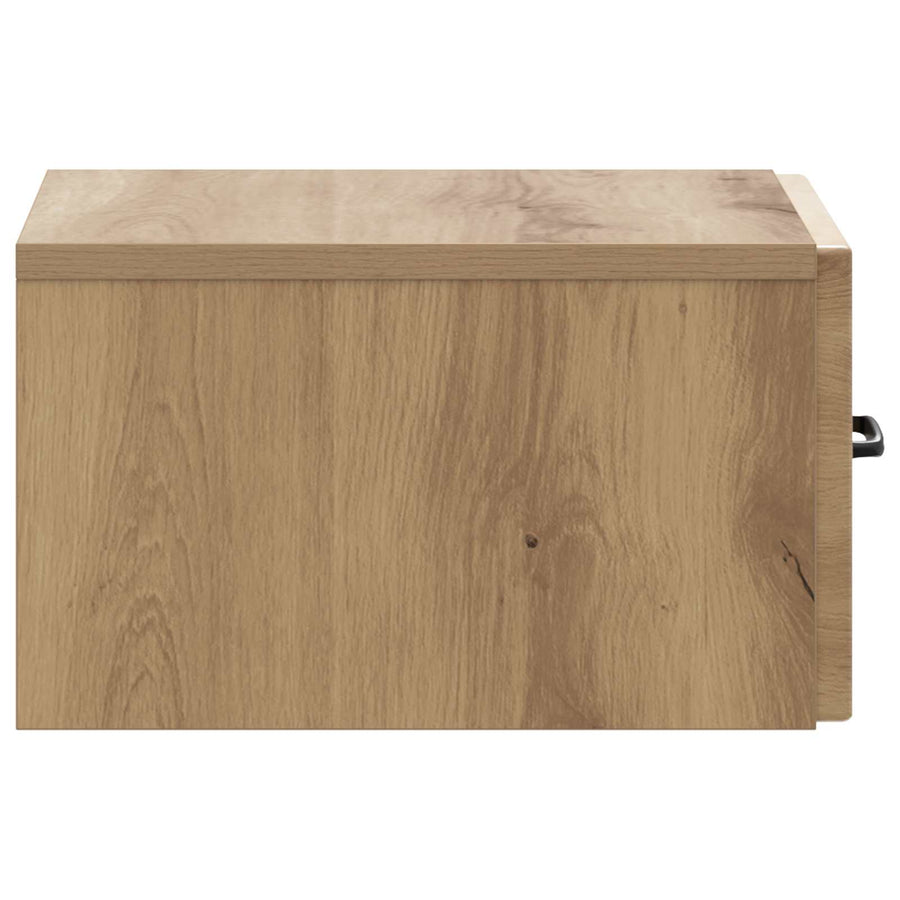 Wandbeugel Bedkast 2 pcs Artisanaal eiken 34,5 x 33 x 20 cm