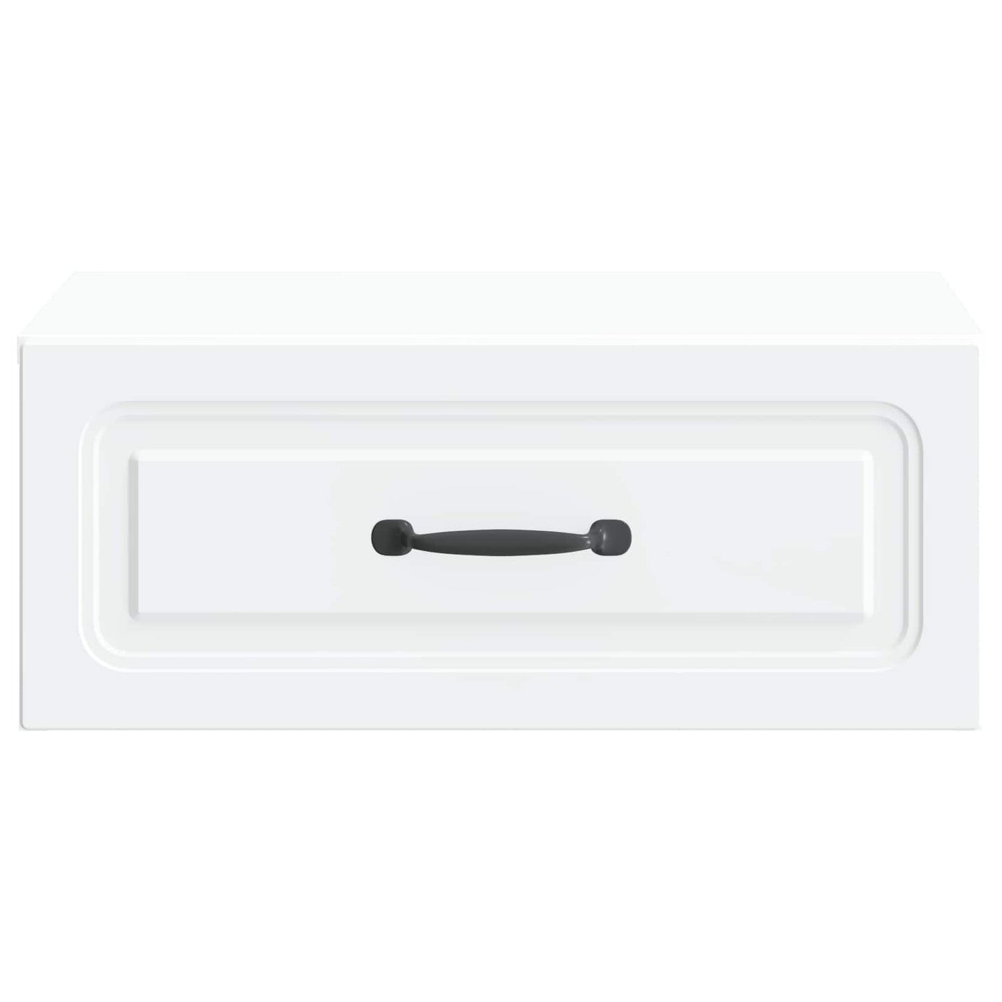 Wandbeugel Bedkast 2 pcs Wit 49 x 34,5 x 20 cm Bewerkt hout