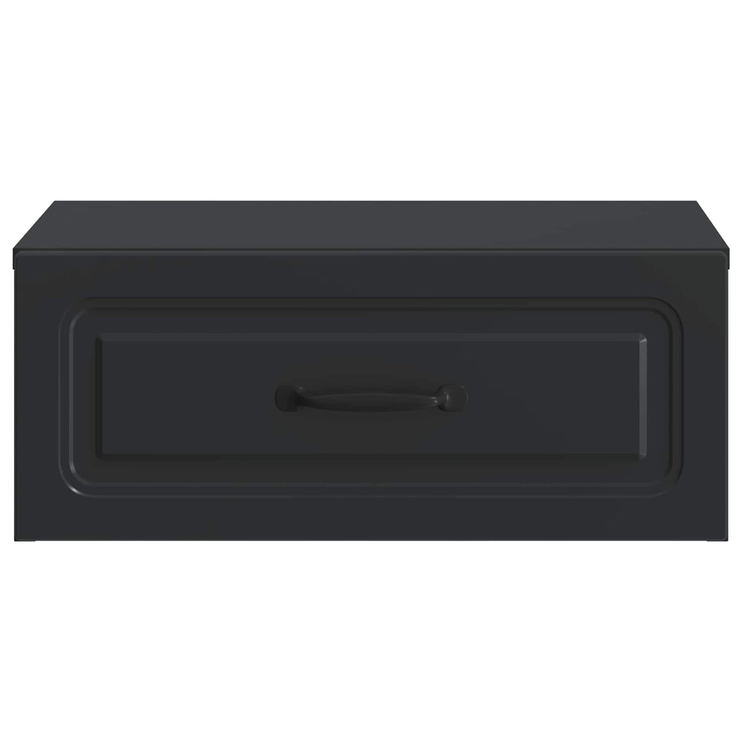 Wandbeugel Bedkast Zwart 49 x 34,5 x 20 cm Bewerkt hout
