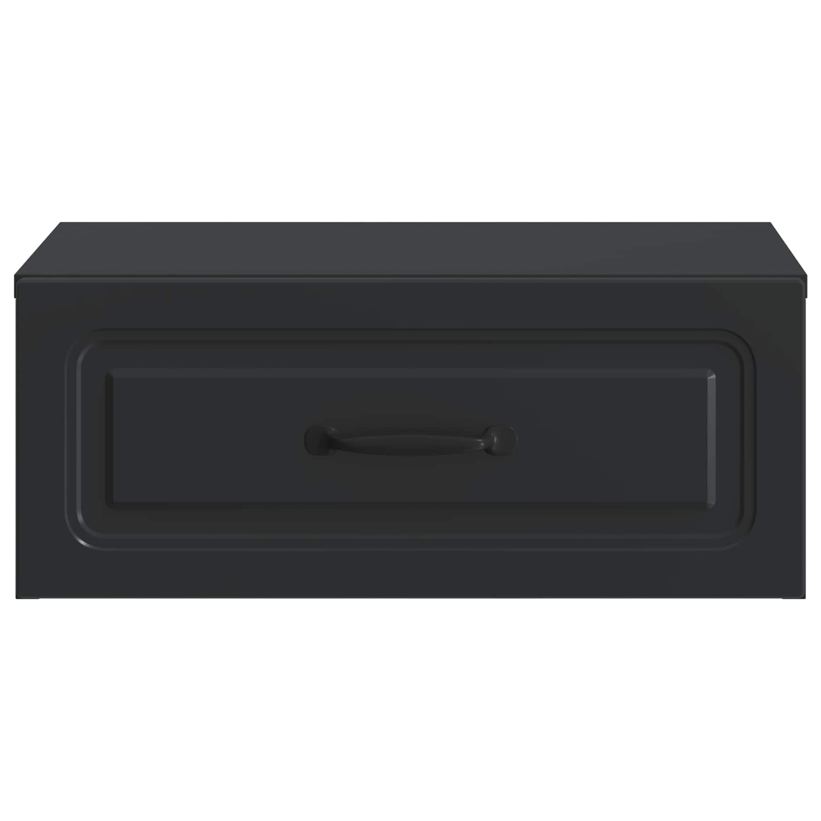 Wandbeugel Bedkast Zwart 49 x 34,5 x 20 cm Bewerkt hout