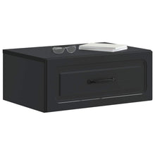 Wandbeugel Bedkast Zwart 49 x 34,5 x 20 cm Bewerkt hout