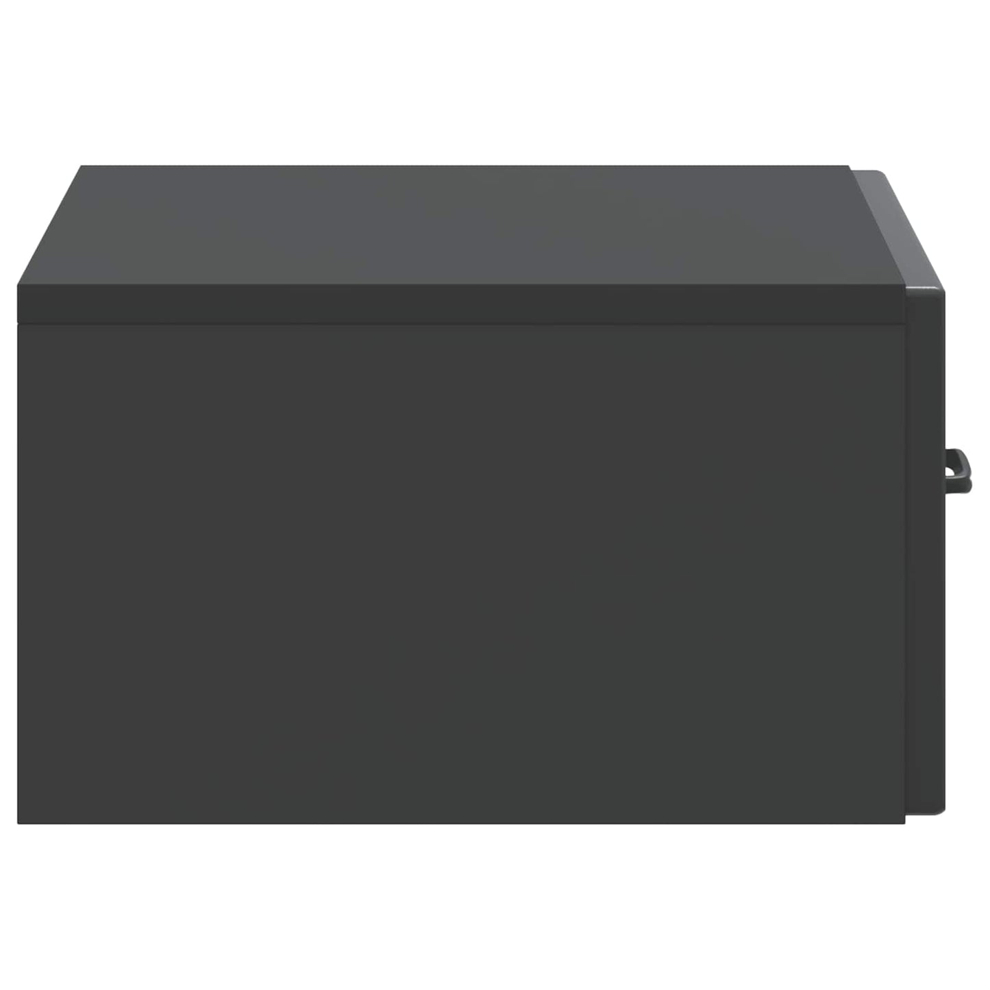 Wandbeugel Bedkast Zwart 49 x 34,5 x 20 cm Bewerkt hout