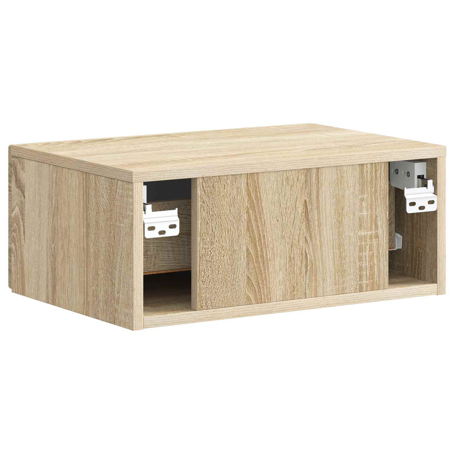 Wandbeugel Bedkast Sonoma Eiken 49 x 34,5 x 20 cm Bewerkt hout