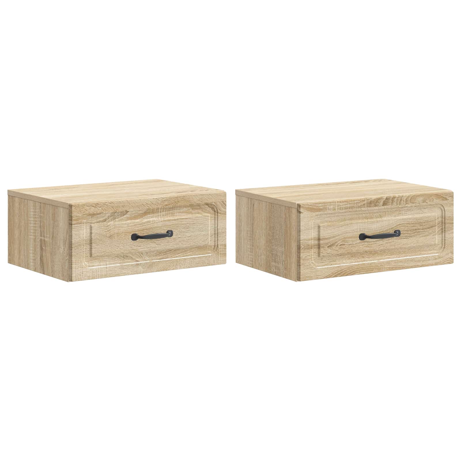Wandbeugel Bedkast 2 pcs Sonoma Eiken 49 x 34,5 x 20 cm