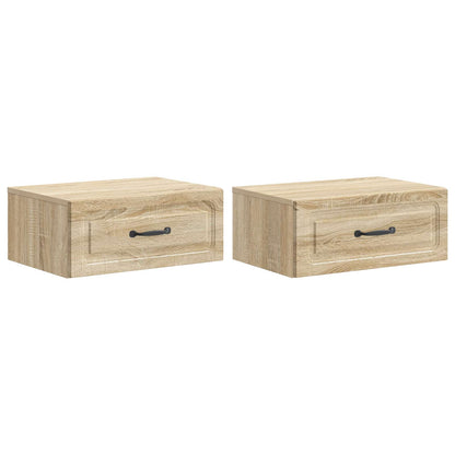 Wandbeugel Bedkast 2 pcs Sonoma Eiken 49 x 34,5 x 20 cm