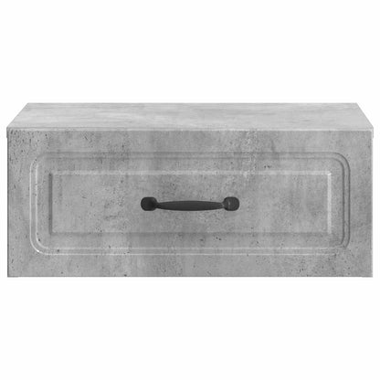 Wandbeugel Bedkast Betongrijs 49 x 34,5 x 20 cm Bewerkt hout