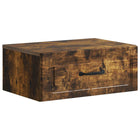 Wall bracket Bed cabinet Smoked oak 49 x 34.5 x 20 cm Engineered wood