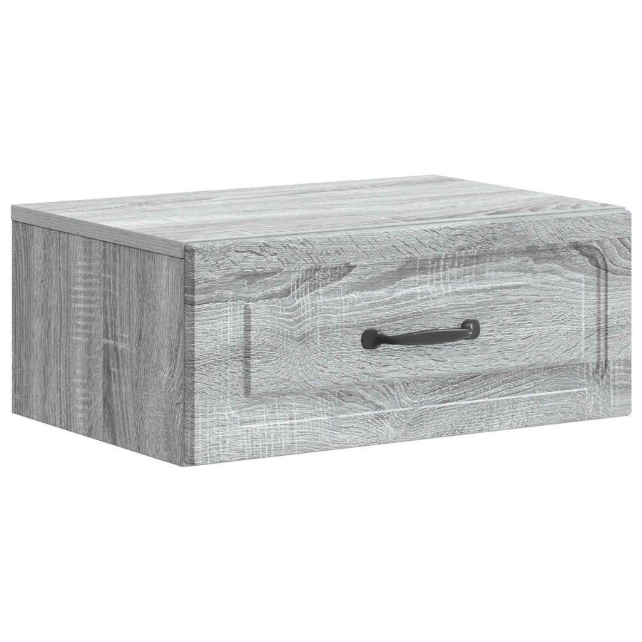Wandbeugel Bedkast Grijs sonoma 49 x 34,5 x 20 cm Bewerkt hout