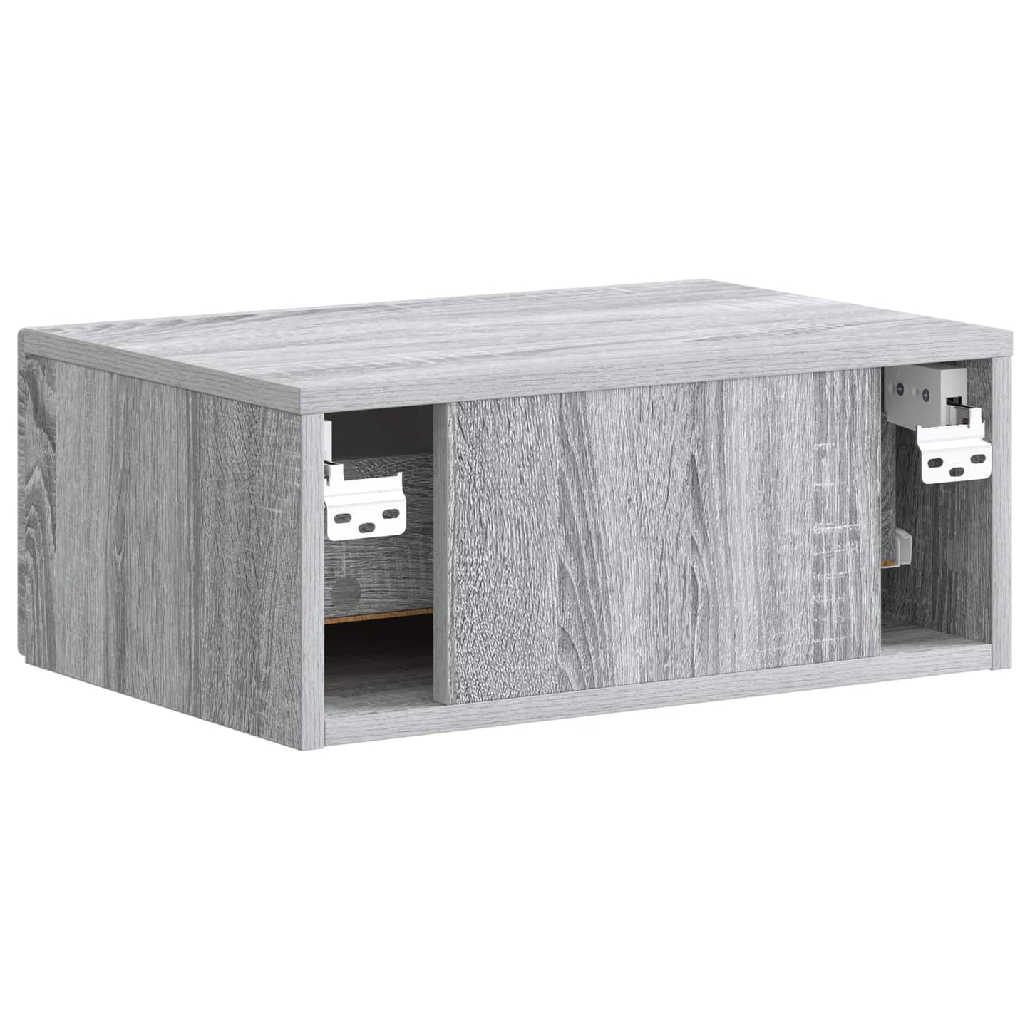 Wandbeugel Bedkast Grijs sonoma 49 x 34,5 x 20 cm Bewerkt hout