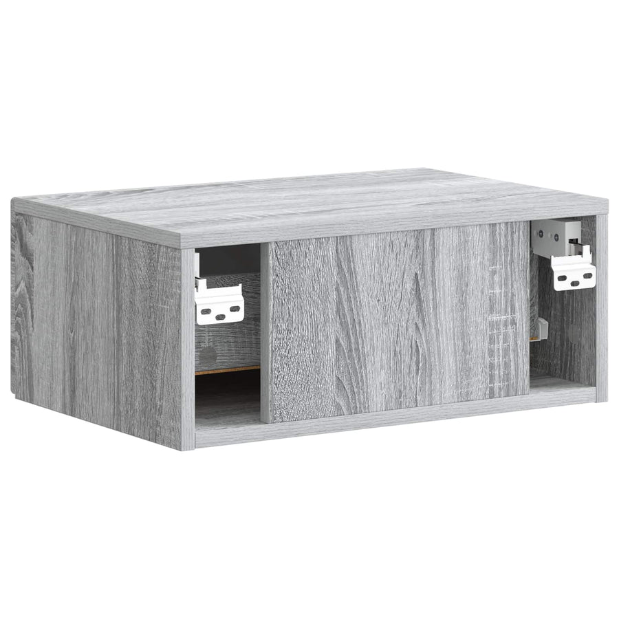Wandbeugel Bedkast Grijs sonoma 49 x 34,5 x 20 cm Bewerkt hout