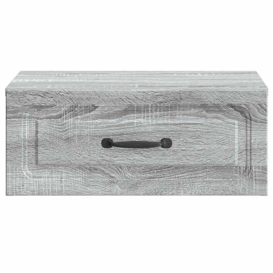 Wandbeugel Bedkast Grijs sonoma 49 x 34,5 x 20 cm Bewerkt hout