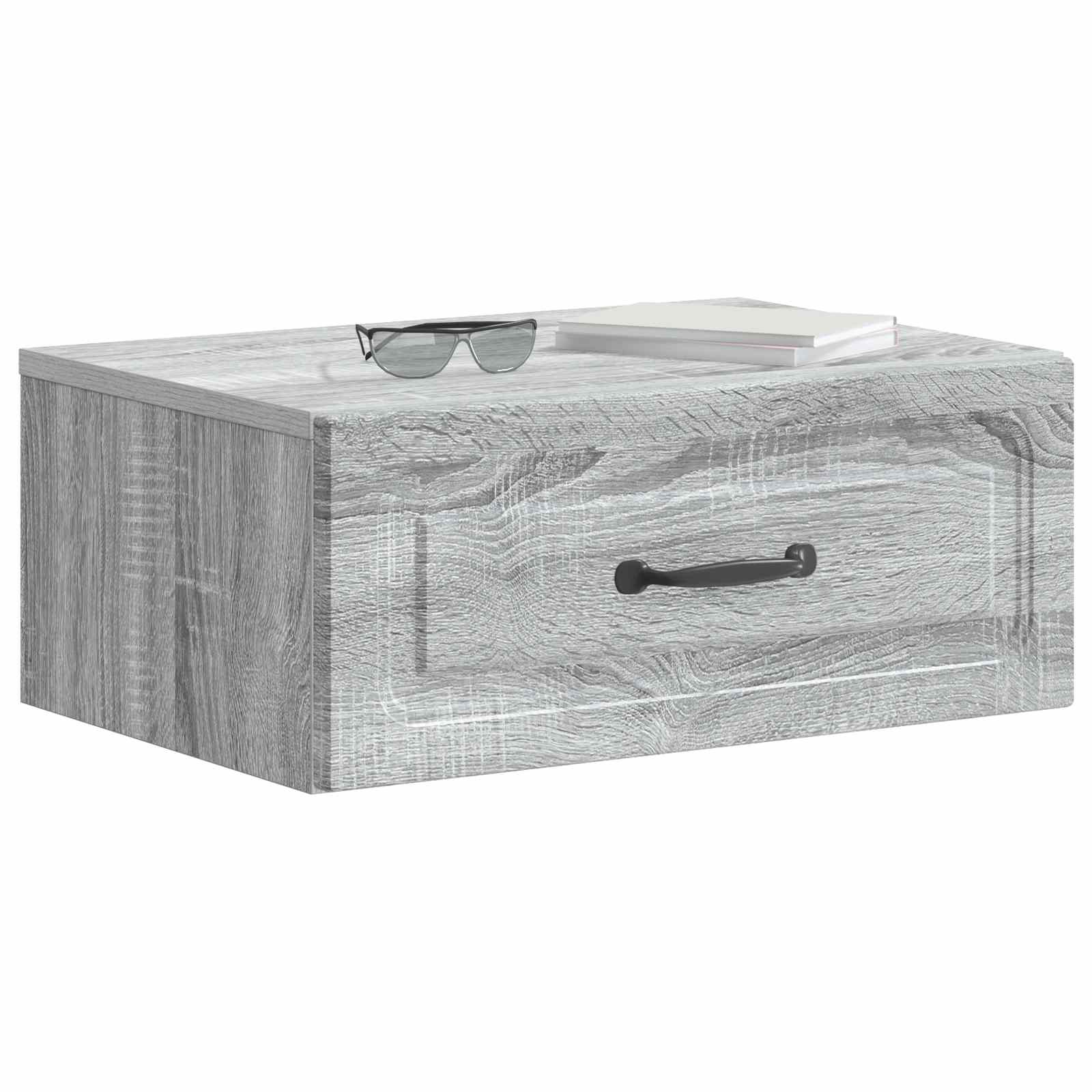 Wandbeugel Bedkast Grijs sonoma 49 x 34,5 x 20 cm Bewerkt hout