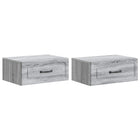 Wall Bracket Wall Bed 2 pcs Grey sonoma 49 x 34.5 x 20 cm