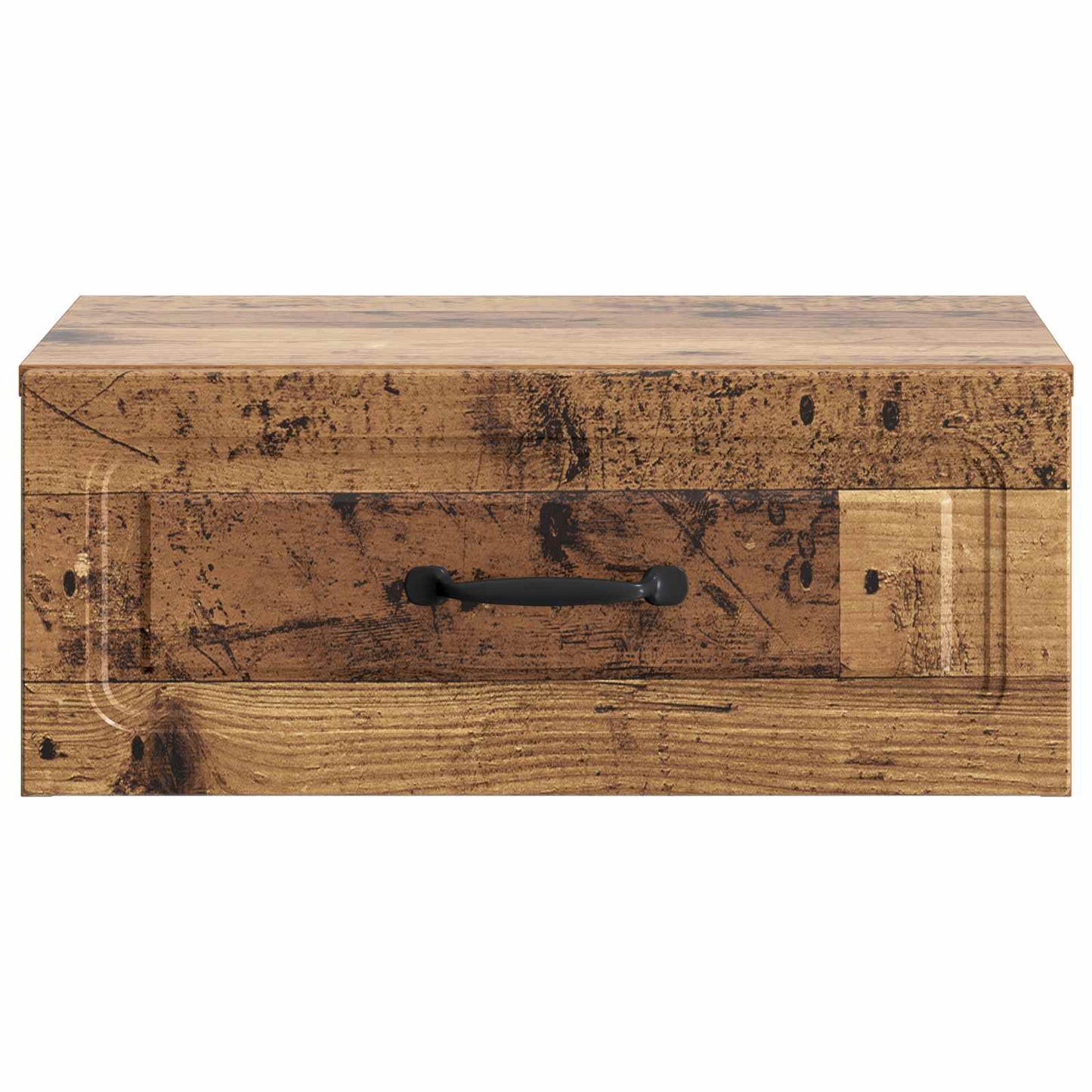 Wandbeugel Bedkast Oud hout 49 x 34,5 x 20 cm Bewerkt hout
