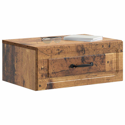 Wandbeugel Bedkast Oud hout 49 x 34,5 x 20 cm Bewerkt hout