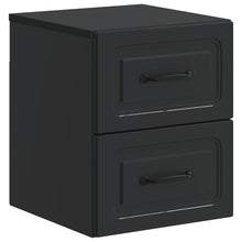 Wandbeugel Bedkast Zwart 34,5 x 33 x 40 cm Bewerkt hout