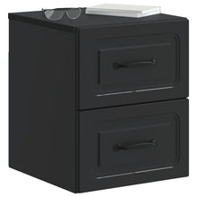 Wandbeugel Bedkast Zwart 34,5 x 33 x 40 cm Bewerkt hout