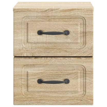 Wandbeugel Bedkast Sonoma Eiken 34,5 x 33 x 40 cm Bewerkt hout