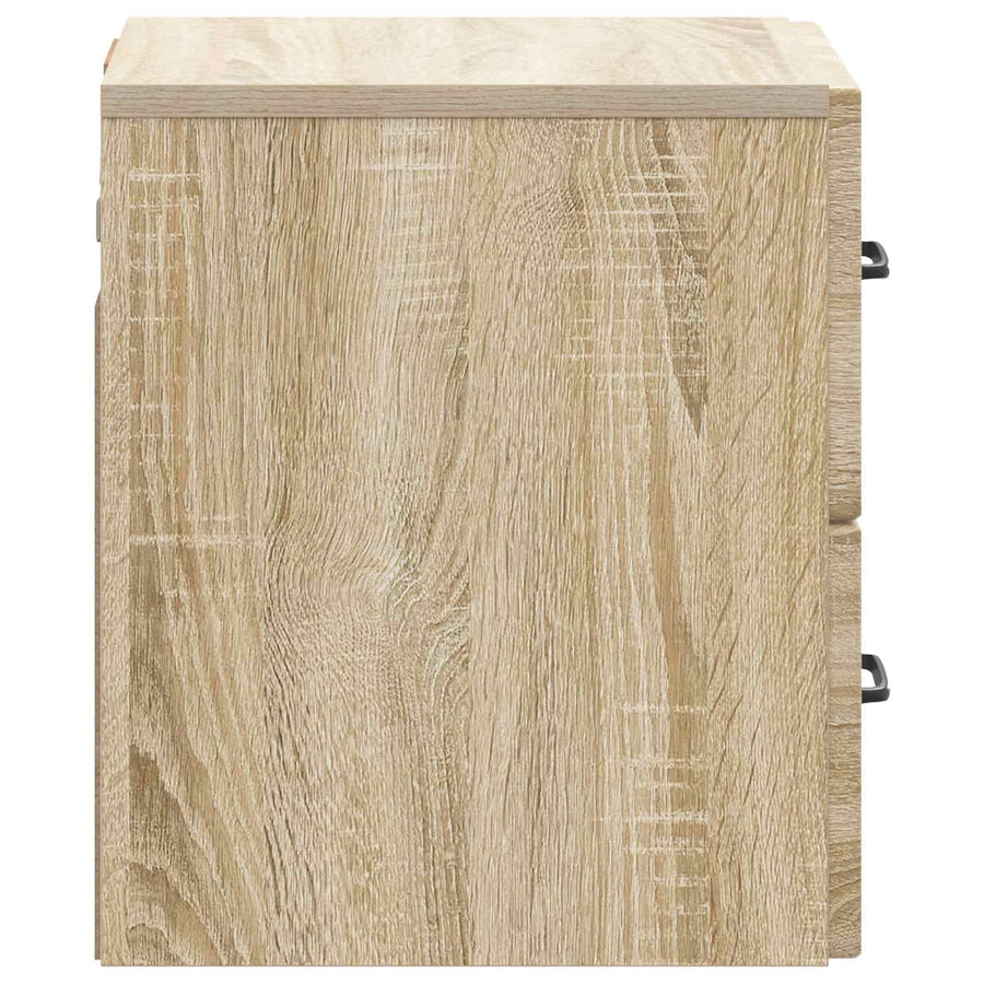 Wandbeugel Bedkast Sonoma Eiken 34,5 x 33 x 40 cm Bewerkt hout