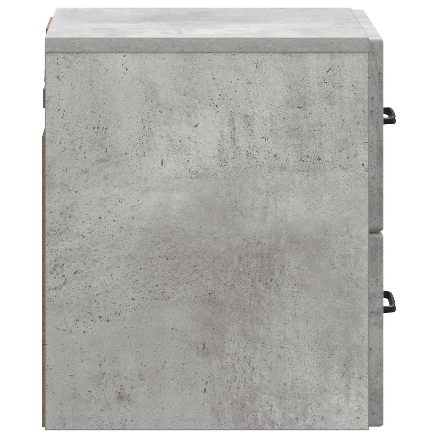 Wandbeugel Bedkast Betongrijs 34,5 x 33 x 40 cm Bewerkt hout