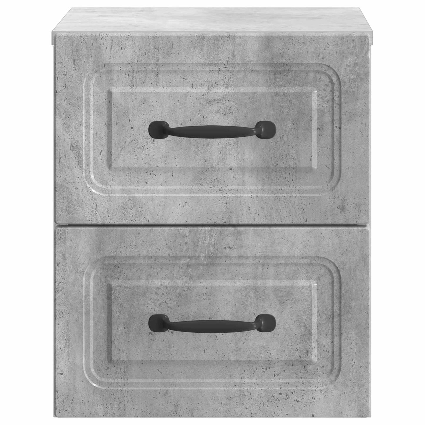 Wandbeugel Bedkast met lade 2 pcs Betongrijs 34,5 x 33 x 40 cm