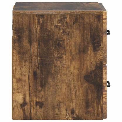 Wandbeugel Bedkast 2 pcs Gerookt eiken 34,5 x 33 x 40 cm