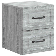 Wandbeugel Bedkast Grijs sonoma 34,5 x 33 x 40 cm Bewerkt hout