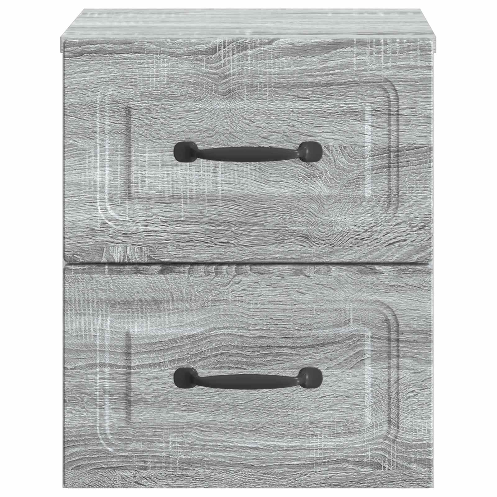 Wandbeugel Bedkast Grijs sonoma 34,5 x 33 x 40 cm Bewerkt hout