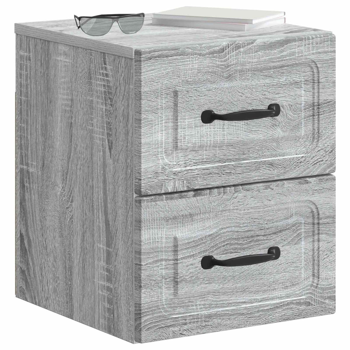 Wandbeugel Bedkast Grijs sonoma 34,5 x 33 x 40 cm Bewerkt hout