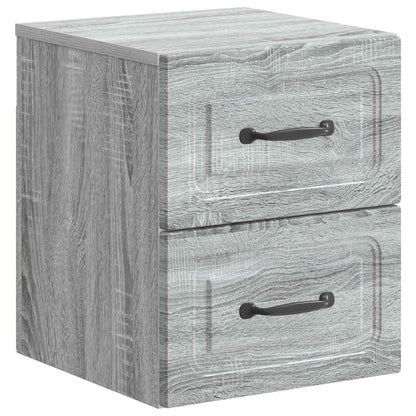 Wandbeugel Bedkast 2 pcs Grijs sonoma 34,5 x 33 x 40 cm