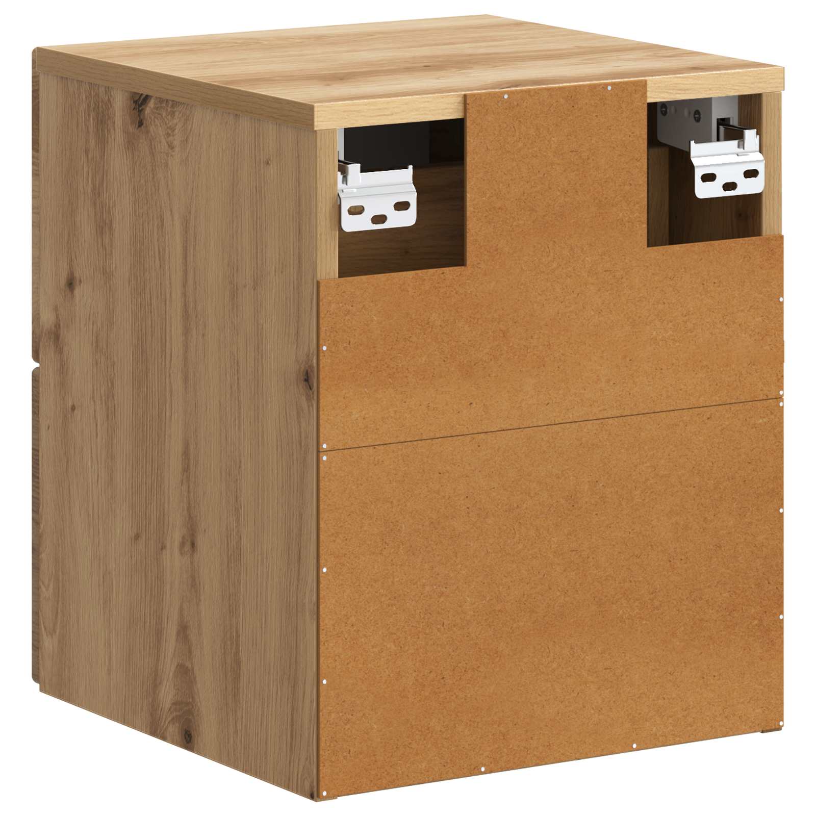 Wandbeugel Bedkast 2 pcs Artisanaal eiken 34,5 x 33 x 40 cm