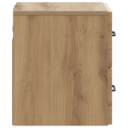 Wandbeugel Bedkast 2 pcs Artisanaal eiken 34,5 x 33 x 40 cm