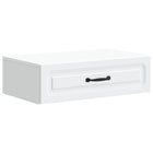Wandmontage kast wit 59x34,5x17 cm bewerkt hout