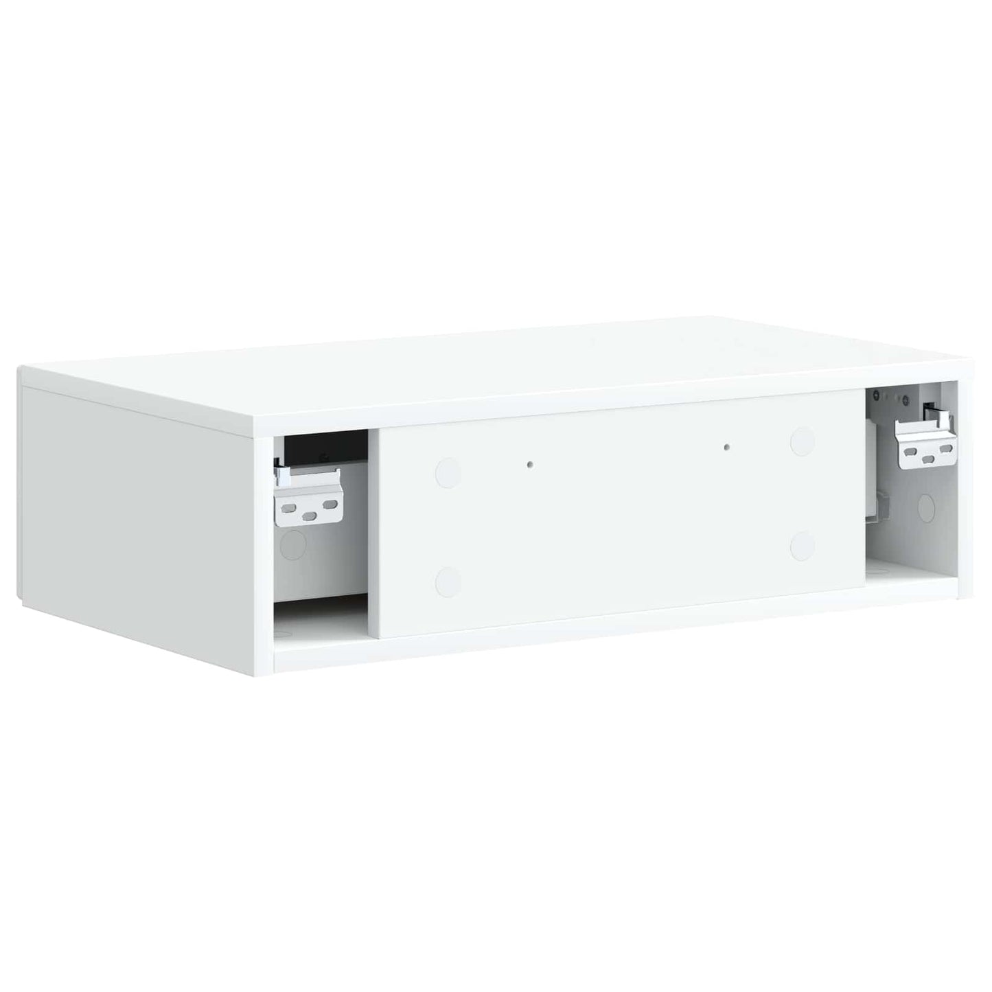 Wandmontage Zijtafel Wit 59 x 34,5 x 17 cm Bewerkt hout