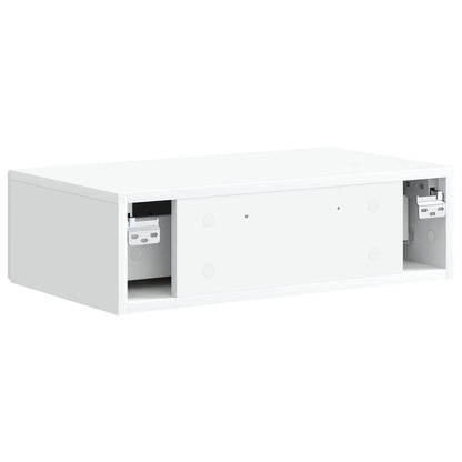 Wandmontage Zijtafel Wit 59 x 34,5 x 17 cm Bewerkt hout