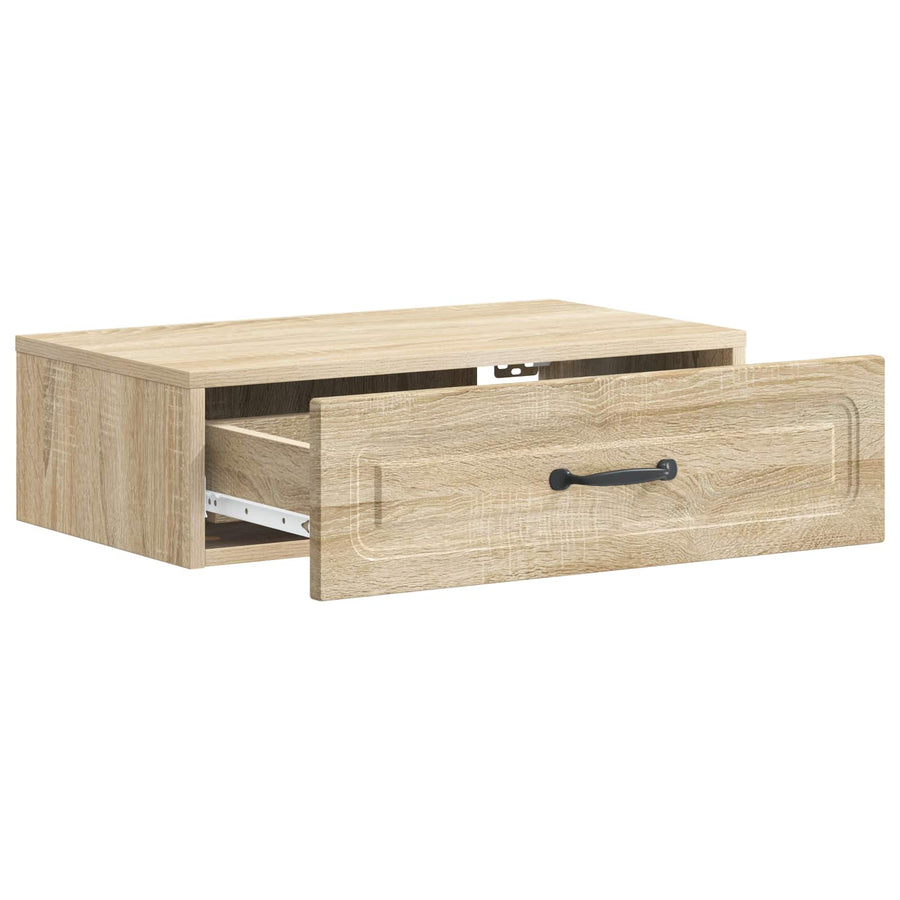 Wandmontage Zijtafel Sonoma Eiken 59 x 34,5 x 17 cm