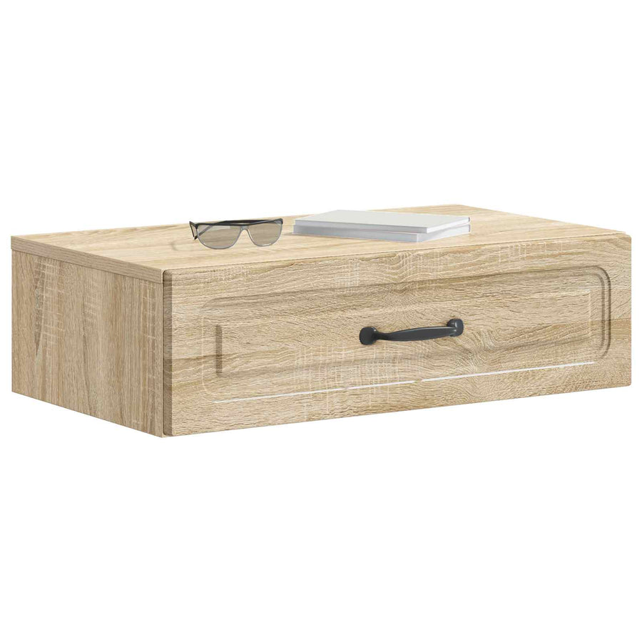 Wandmontage Zijtafel Sonoma Eiken 59 x 34,5 x 17 cm