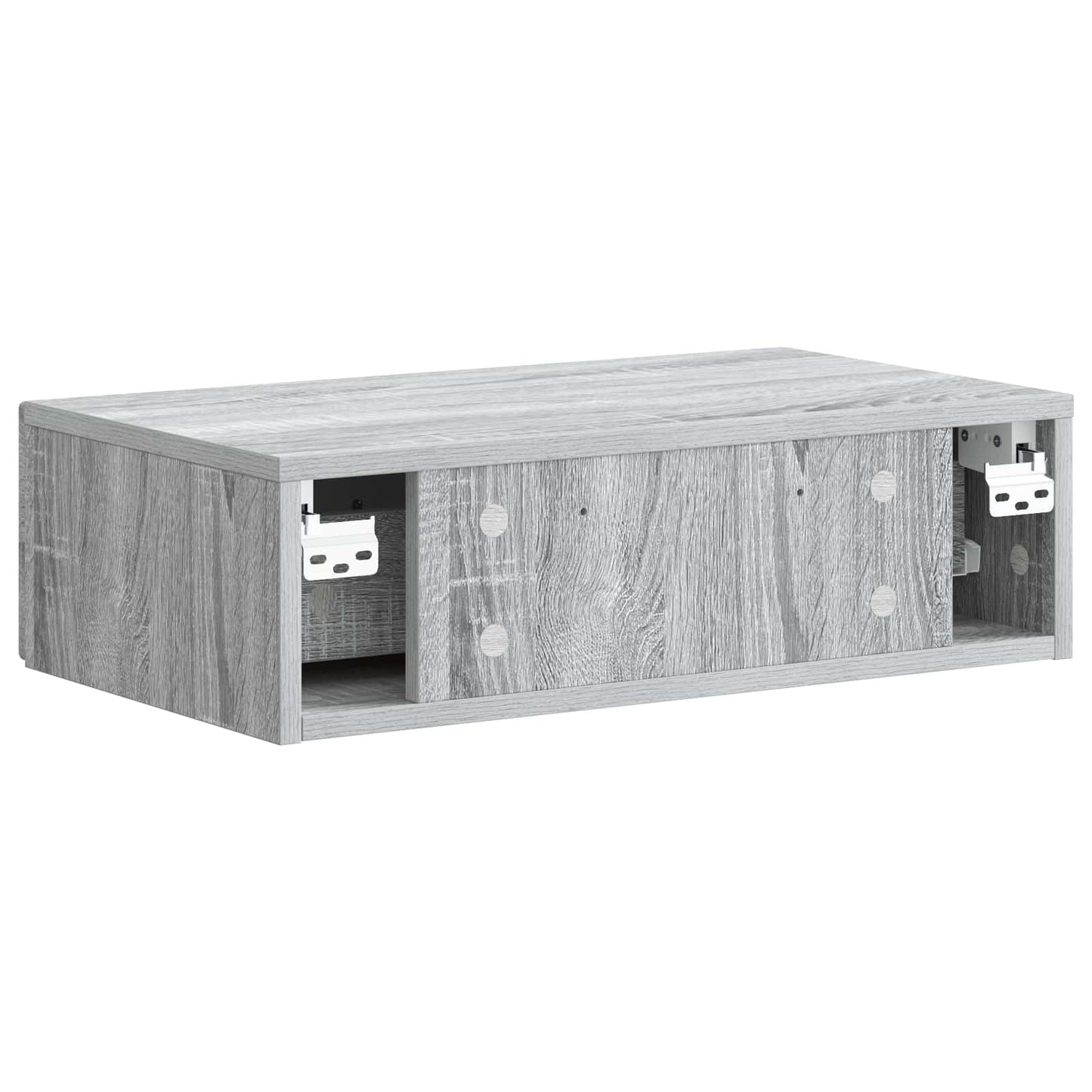 Wandmontage Zijtafel Grijs sonoma 59 x 34,5 x 17 cm