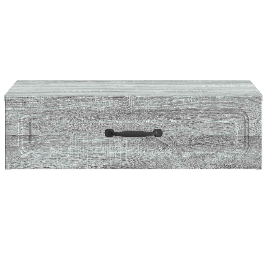 Wandmontage Zijtafel Grijs sonoma 59 x 34,5 x 17 cm