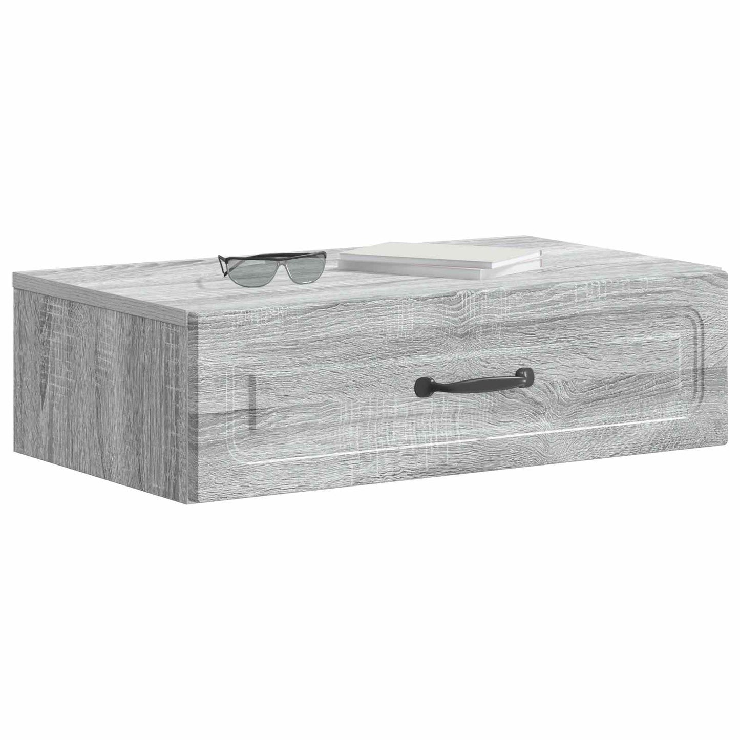 Wandmontage Zijtafel Grijs sonoma 59 x 34,5 x 17 cm
