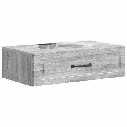 Wandmontage Zijtafel Grijs sonoma 59 x 34,5 x 17 cm